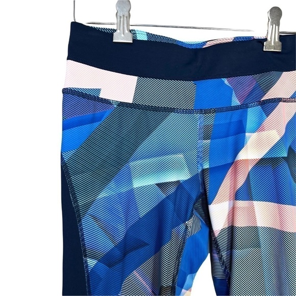 Athleta Electric Geo Sonar Capri Cropped Workout Legging Tights Size Extra Small - Picture 5 of 17